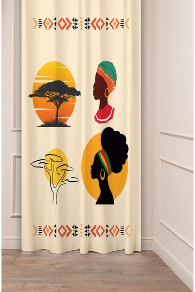 GREENDECOR Etnic african antic natură cu model de copac boem design special d...