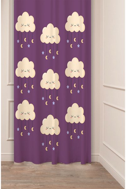 GREENDECOR Baby Cloud Moon Star Patterned Special Design Digital με τύπωμα (Μ...