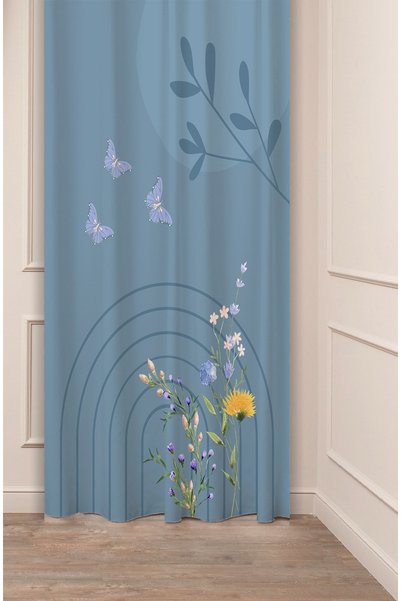GREENDECOR Design special, frunze de flori boeme, model fluture, digital cu i...