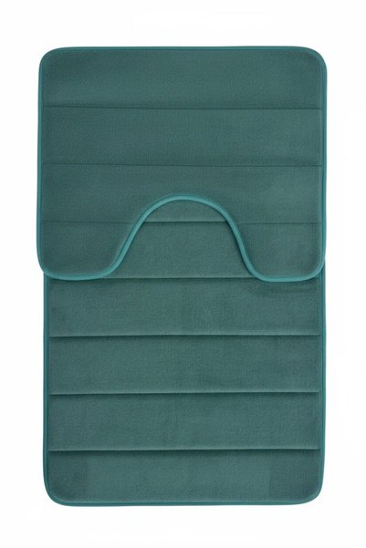 Flippy Постелки за баня, 80x50 см / 50x40 см, Зелени, Неплъзгащи се, Попиващи...