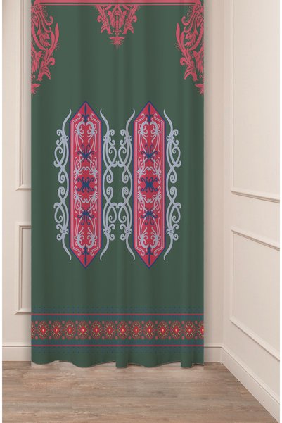 GREENDECOR Perdele de fundal modernă și elegantă, autentică, anatoliană, cu m...