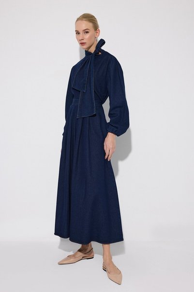 Touché Privé Bow Detail Denim Set