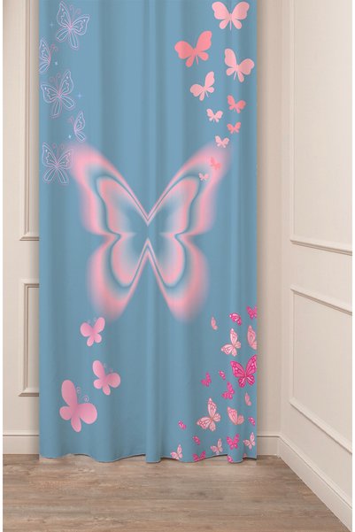 GREENDECOR Fluture Dragoste Iubire Albastru Roz Modelat Design special Digita...
