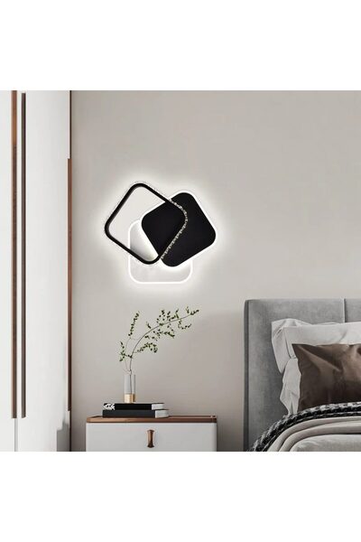 Flippy LED полилей с кристал PRISMIQ 39W, 3 квадрата, Студена/Топла/Неутрална...