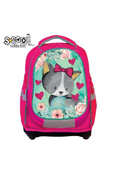 S COOL Rucsac școlar anatomic, 42 cm, KITTY - S-COOL