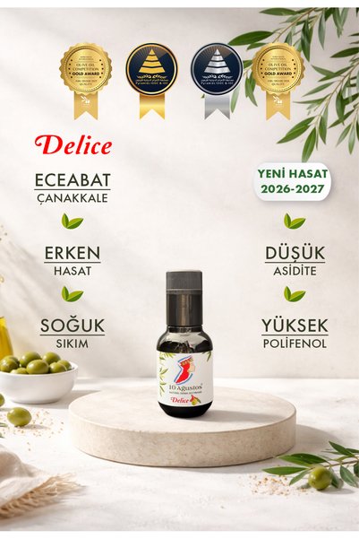 10 Ağustos Natürel Sızma Delice Zeytinyağı (100ml) Yeni Hasat