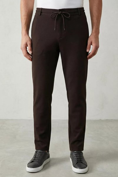 TOZLU Pantaloni pentru bărbați cu talie elastică și șireturi