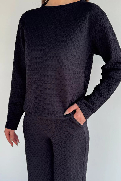 TOZLU Set din două piese: bluză și pantaloni cu model