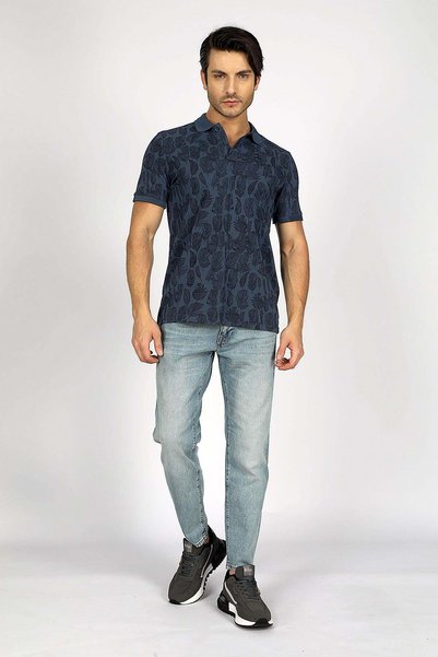 Lee Cooper London Normal Bel Dar Konik Kesim Daralan Paça Mavi Erkek Jean Pan...
