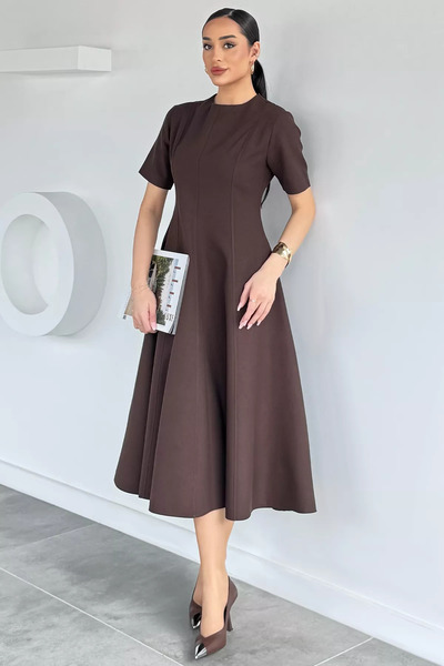 TOZLU Women's Short Sleeve Kiloş Dress