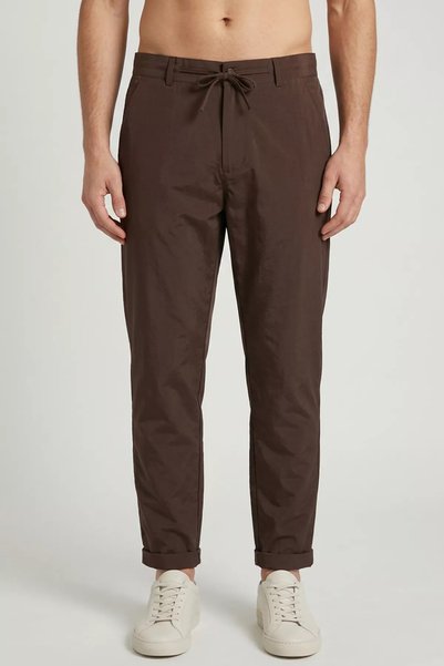 TOZLU Men's Waist-Tie Jogger Pants