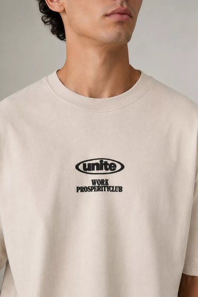 TOZLU Men's Crew Neck Front Printed T-Shirt
