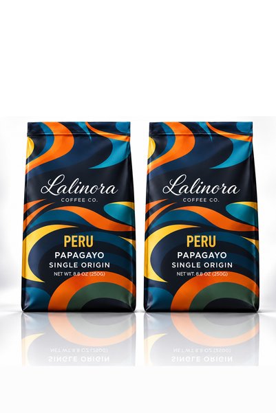 Lalinora Coffee Co قهوة بيرو باباجايو الأساسية، إسبريسو وفلتر، مجموعة من قطعت...