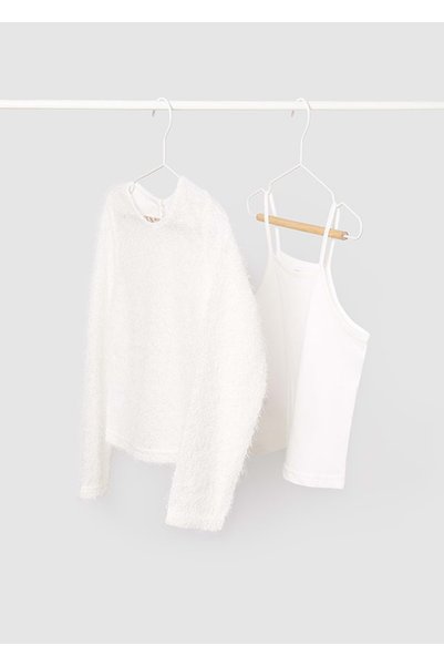 MAYORAL Girl's 2-Piece Sweater Set White