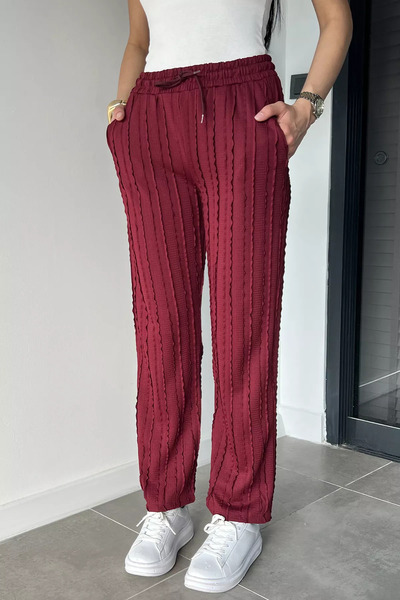 TOZLU Women's Elastic Waist Pants