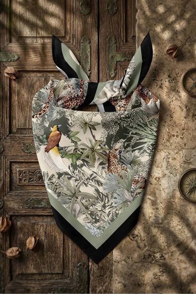ALDAIYR Tiger Patterned Bandana Scarf