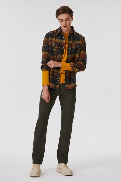 Lee Cooper Pantaloni Jagger Porter pentru bărbați, slim, drepti, cu talie nor...