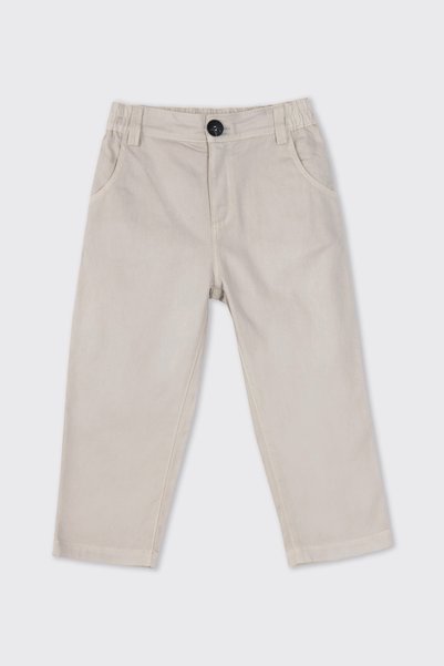 Panço Baby Boy Elastic Waist Gray Trousers