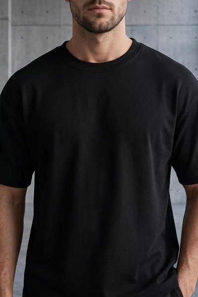 TOZLU Men's crew neck basic t-shirt