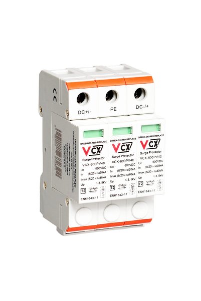 vcx Photovoltaic DC 3P overvoltage limiter, Class C 600V