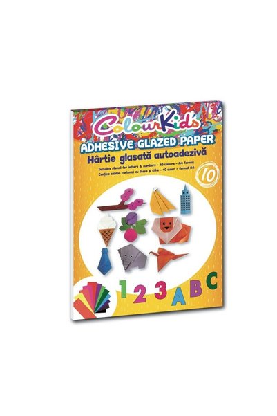 PIGNA Self-adhesive colored paper A4 10 colors/SET COLOUR KIDS
