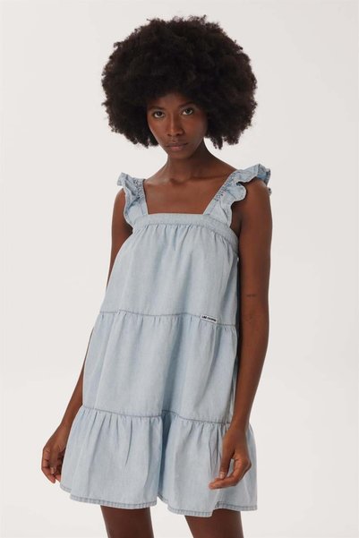 Lee Cooper Rochie din denim pentru femei, 100% bumbac