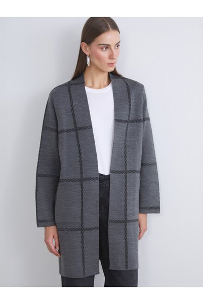 LC Waikiki Timeless Clothing & Timeless Choices Shawl Roba Collar Checkered E...
