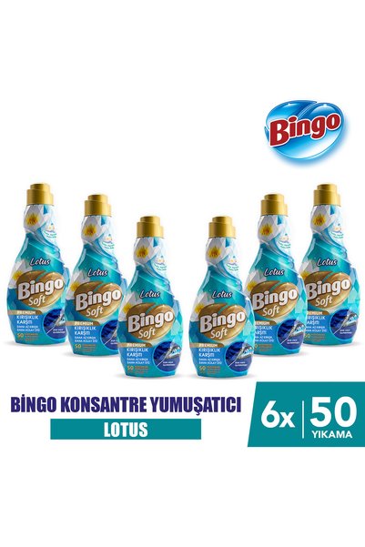 Bingo Soft Konsantre Yumuşatıcı Kırışıklık Karşıtı 1200MLX6