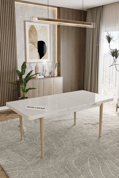 UZMHOME Lavanta Mutfak Masası Yemek Masası 6-8 Kişilik