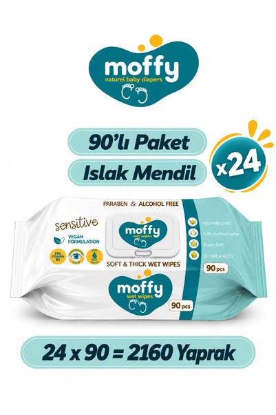 Moffy Islak Mendil (90 X 24) 2160 Yaprak