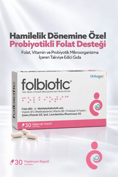 Orthogen Folbiotic Folik Asit 30 Kapsül
