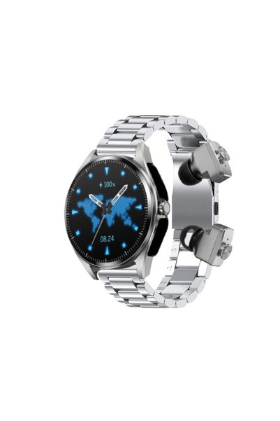 zeevos f26 smartwatch with built-in Bluetooth headphones, NFC, 4G internal me...