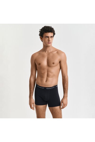 Gant Erkek Siyah Logolu 3'lü Boxer