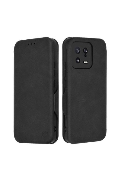Techsuit Husă pentru Xiaomi 13, Safe Wallet Plus, negru - negru