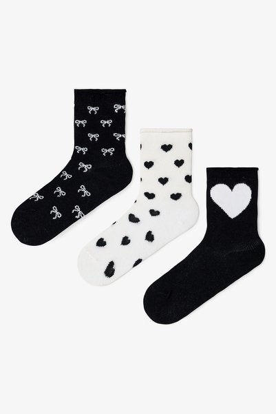 Penti Love Bows Kız Çocuk Fiyonklu Pamuklu 4'lü Soket Çorap