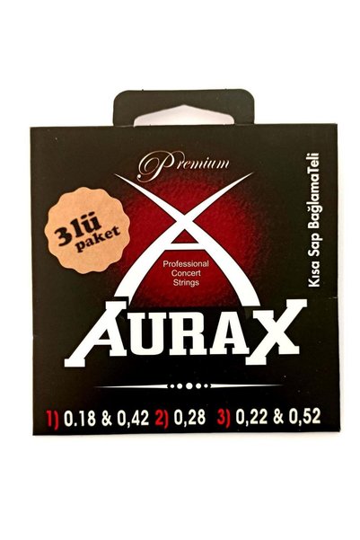 Aurax 3ARX18 Üçlü Paket Kısa Sap Bağlama Teli 018 Profesyonel