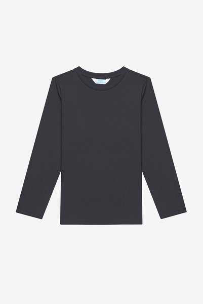 Penti Unisex Bisiklet Yaka Organik Siyah Tişört