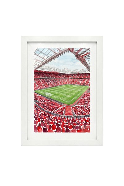 KAYNOCK Old Trafford, Stadyum, Matchday, Poster Tablo Beyaz Çerçeve