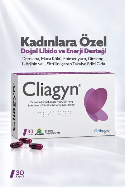 Orthogen Cliagyn 30 Kapsül | Kadınlara Özel Bitkisel Ekstre ve Amino Asit İçe...