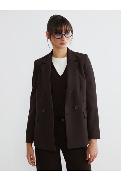 LC Waikiki Jachetă blazer din crep pentru femei, Sparkling Choices, de la Shi...