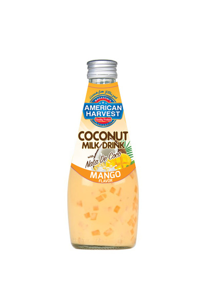 American Harvest Coconut Milk With Nata De Coco Mango 290ml | Rich & Creamy C...