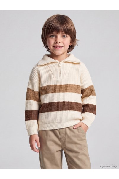 LC Waikiki Zipper Roba Collar Boys' Knitwear Sweater from Uzg Store for Style...