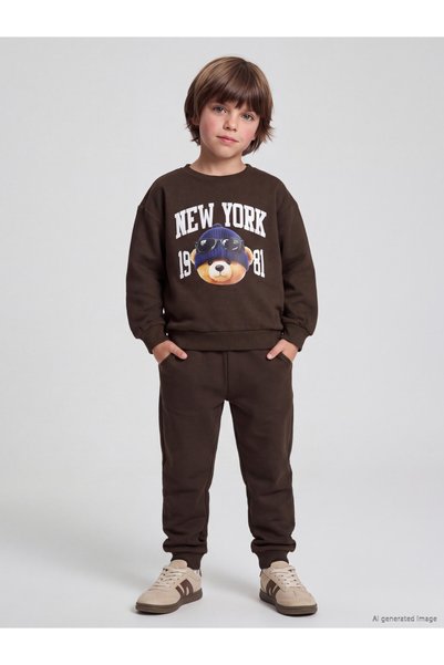 LC Waikiki Timeless Clothing & Timeless Choices Unprinted Boys' Thick Sweatsuit