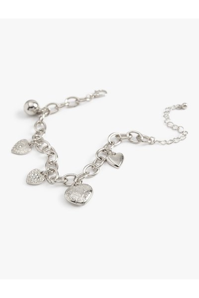 Koton Chain Bracelet with Heart Detail