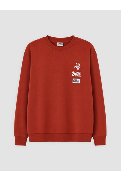 LC Waikiki Özmarka New Season Orange Crew Neck T-Shirt for Boys