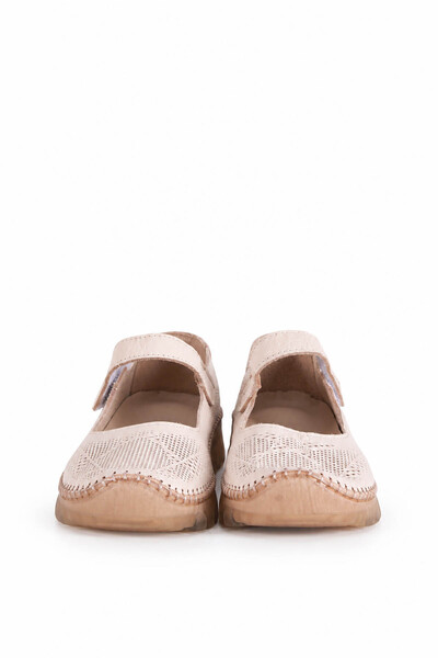 trender D04 Beige Women's Ballerinas 27Kmc2000011