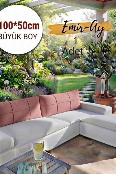 Emir-Ay@hometeks Kapitone Çizgili Kırlent Kılıfı , Yastık Kılıfı,Büyük Boy Ko...