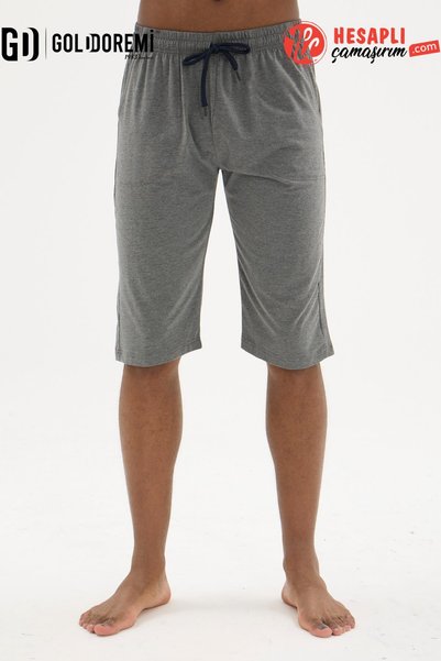 KLY Men's Premium Relaxed-Fit Cotton Jersey Transitional Capri Pants with Dra...