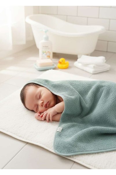 PAMUK HANIM Outlet-100% Cotton Girl-Boy Newborn-Baby Bath Towel Swaddle Plain...