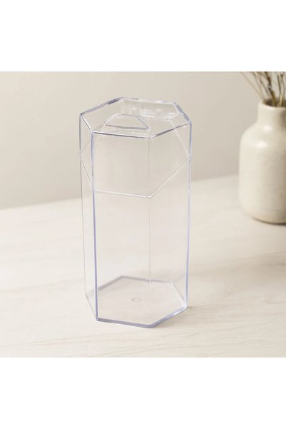Generic Brand Organizator za četkice za šminku sa poklopcem (6 pregrada), pla...